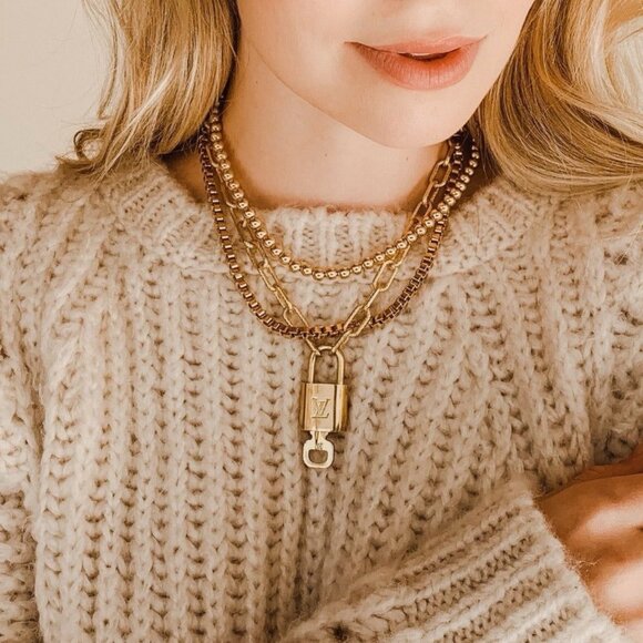 LOUOIS VUITTON LOCK AND CHAIN NUMBER 308 - Picture 4 of 6